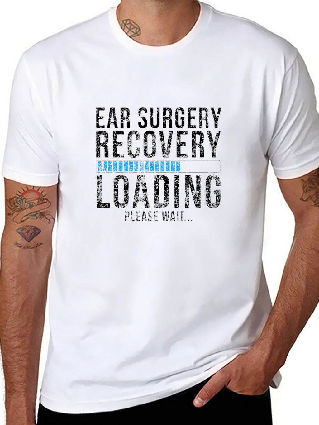 Ear Surgery Recovery Loading Graphic T-Shirt