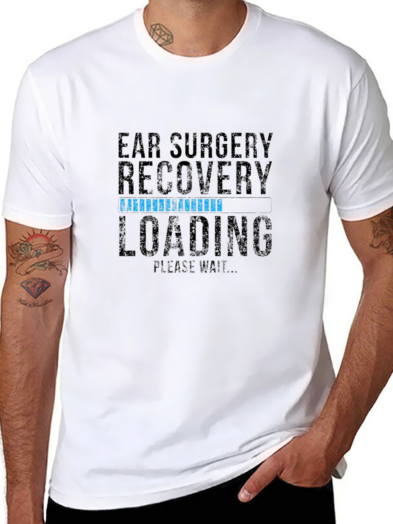Ear Surgery Recovery Loading Graphic T-Shirt