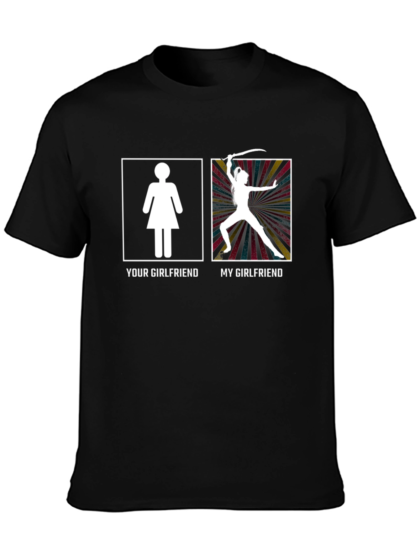 Funny My Girlfriend Graphic Novelty T-Shirt