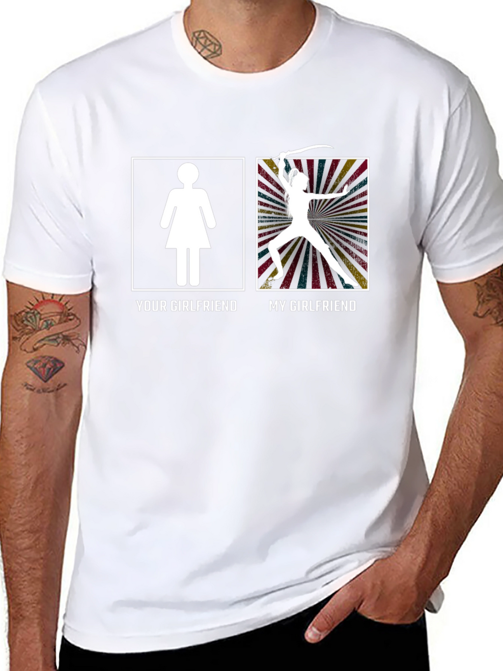 Funny My Girlfriend Graphic Novelty T-Shirt