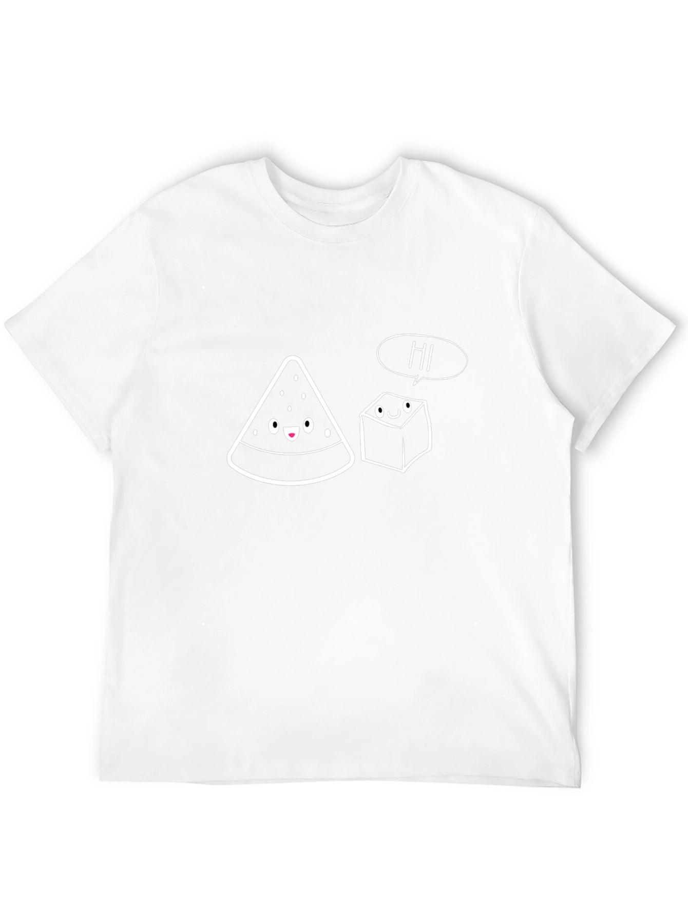 Funny Cartoon Watermelon & Ice Cube Graphic Tee