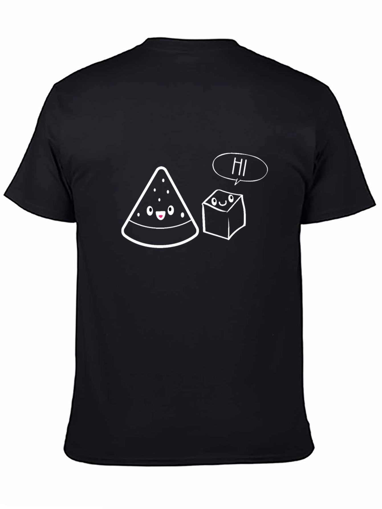Funny Cartoon Watermelon & Ice Cube Graphic Tee
