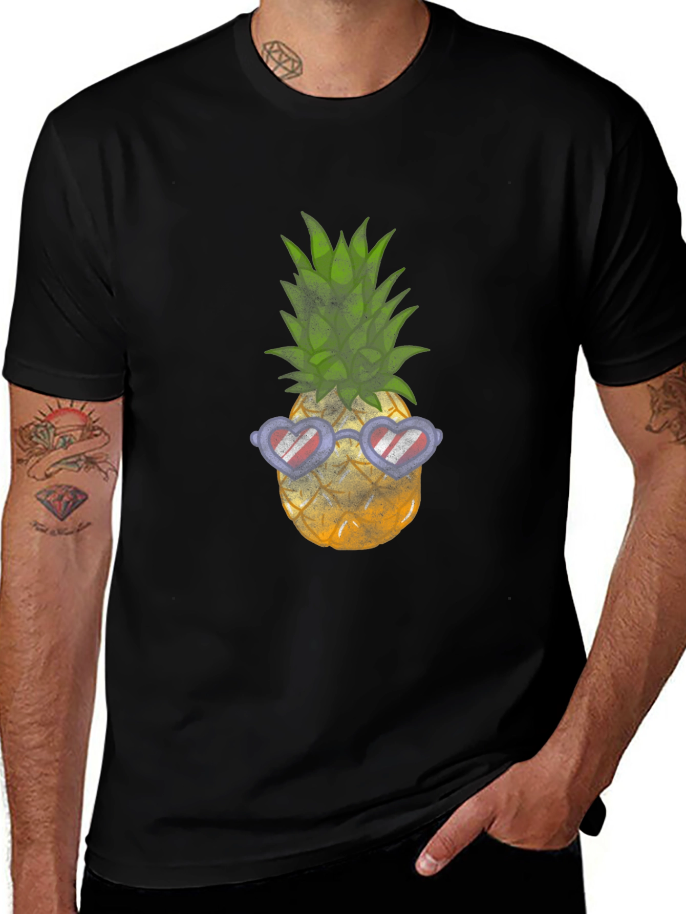 Cool Pineapple Graphic T-Shirt