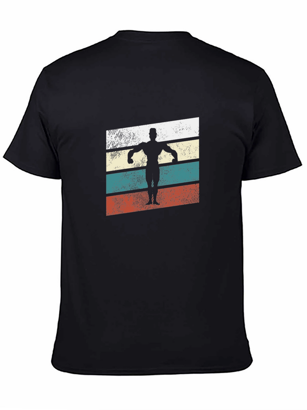 Retro Bodybuilder T-Shirt - Classic Gym Style