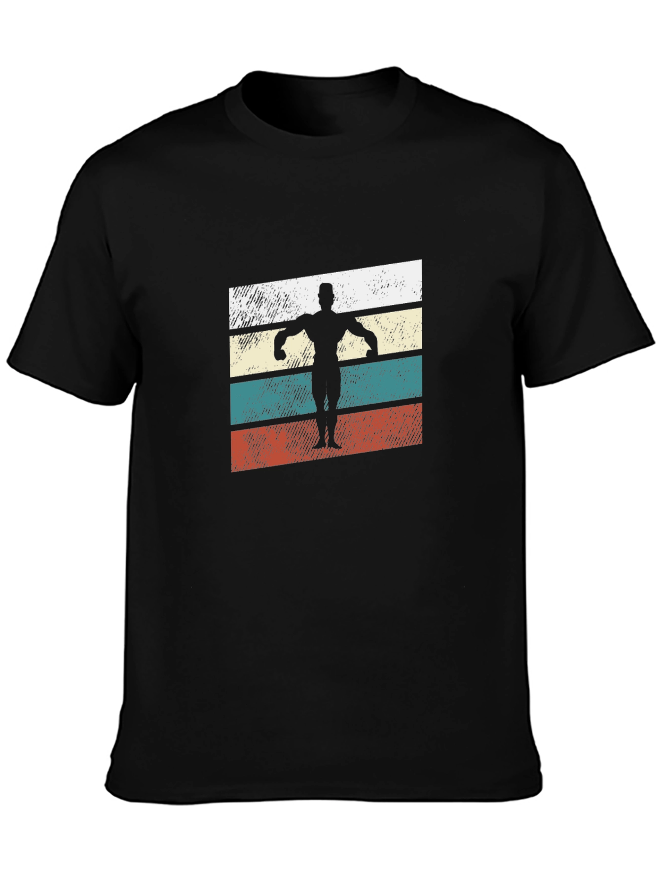 Retro Bodybuilder T-Shirt - Classic Gym Style