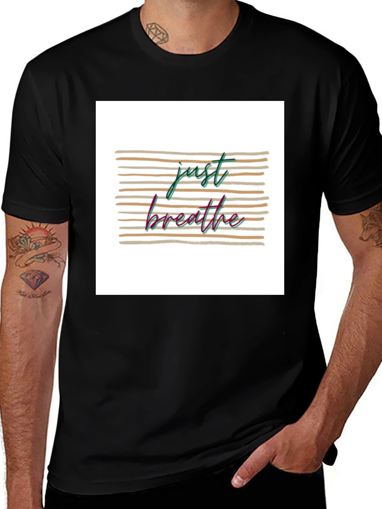 Just Breathe Graphic T-Shirt - Relaxed Fit