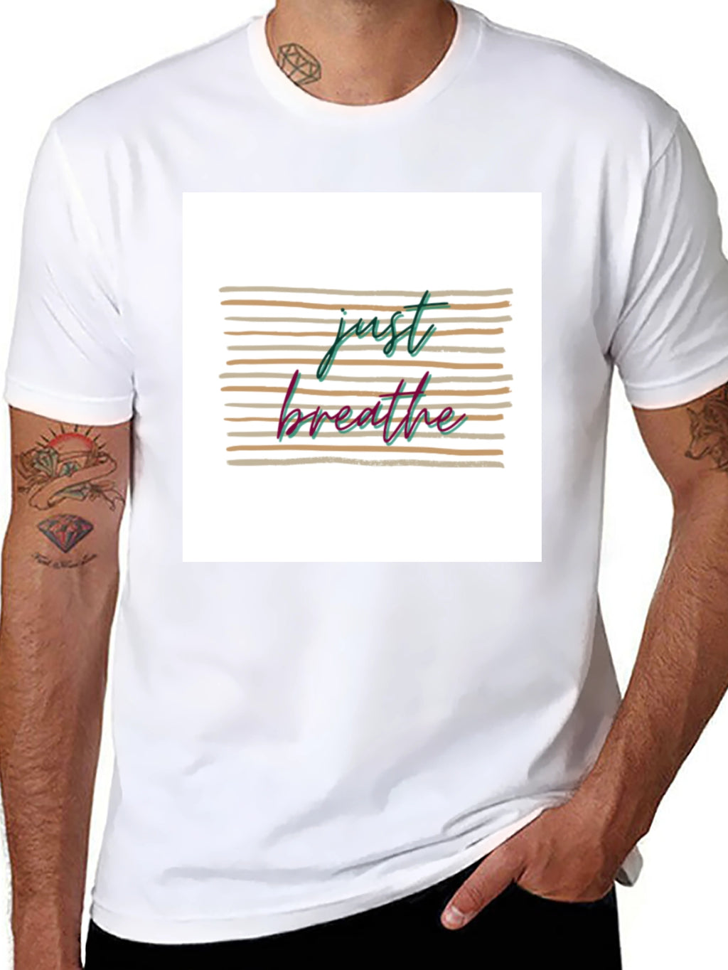 Just Breathe Graphic T-Shirt - Relaxed Fit