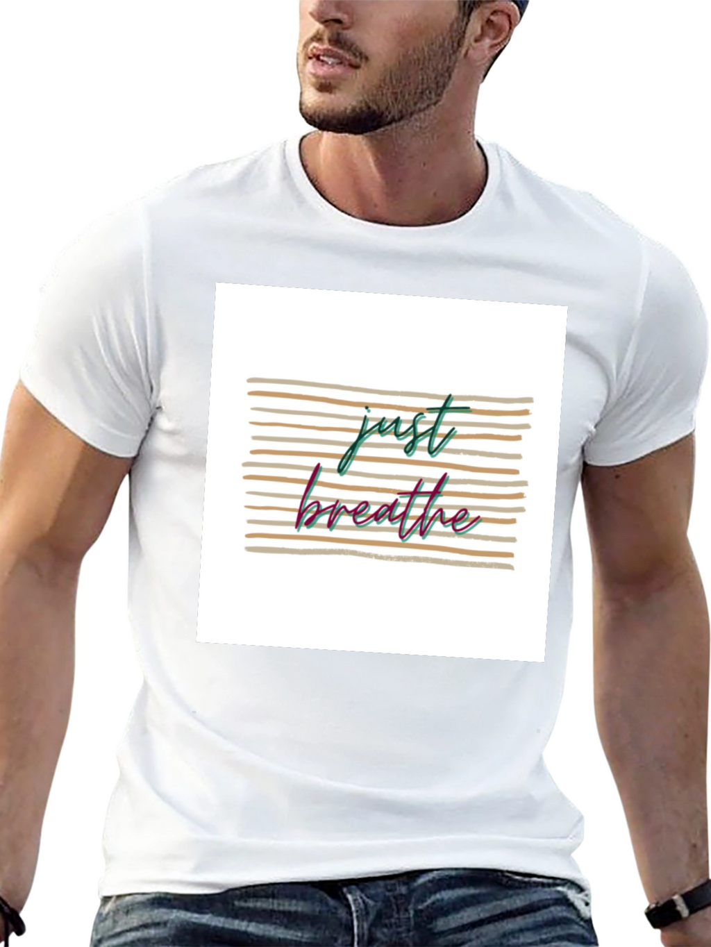 Just Breathe Graphic T-Shirt - Relaxed Fit