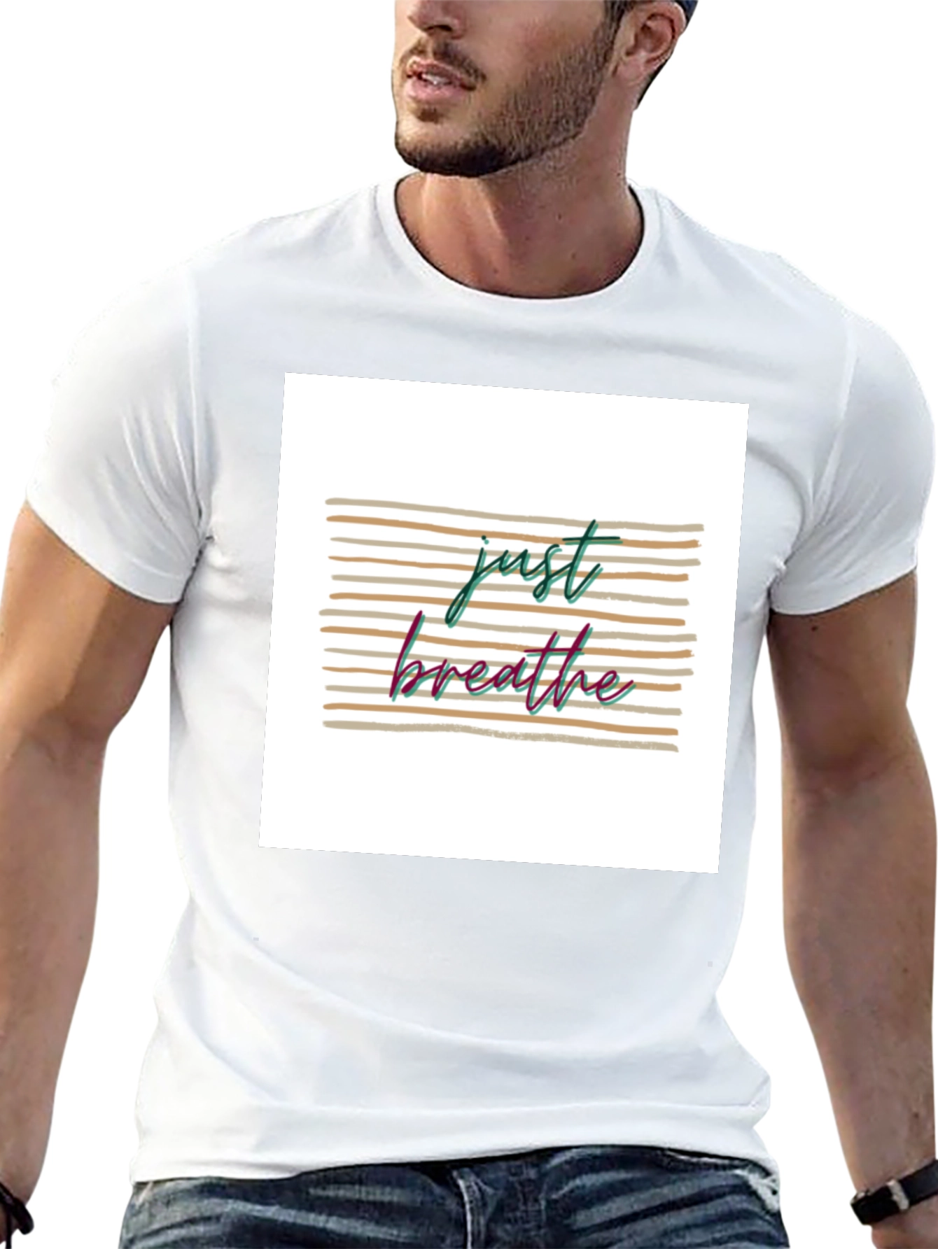 Just Breathe Graphic T-Shirt - Relaxed Fit