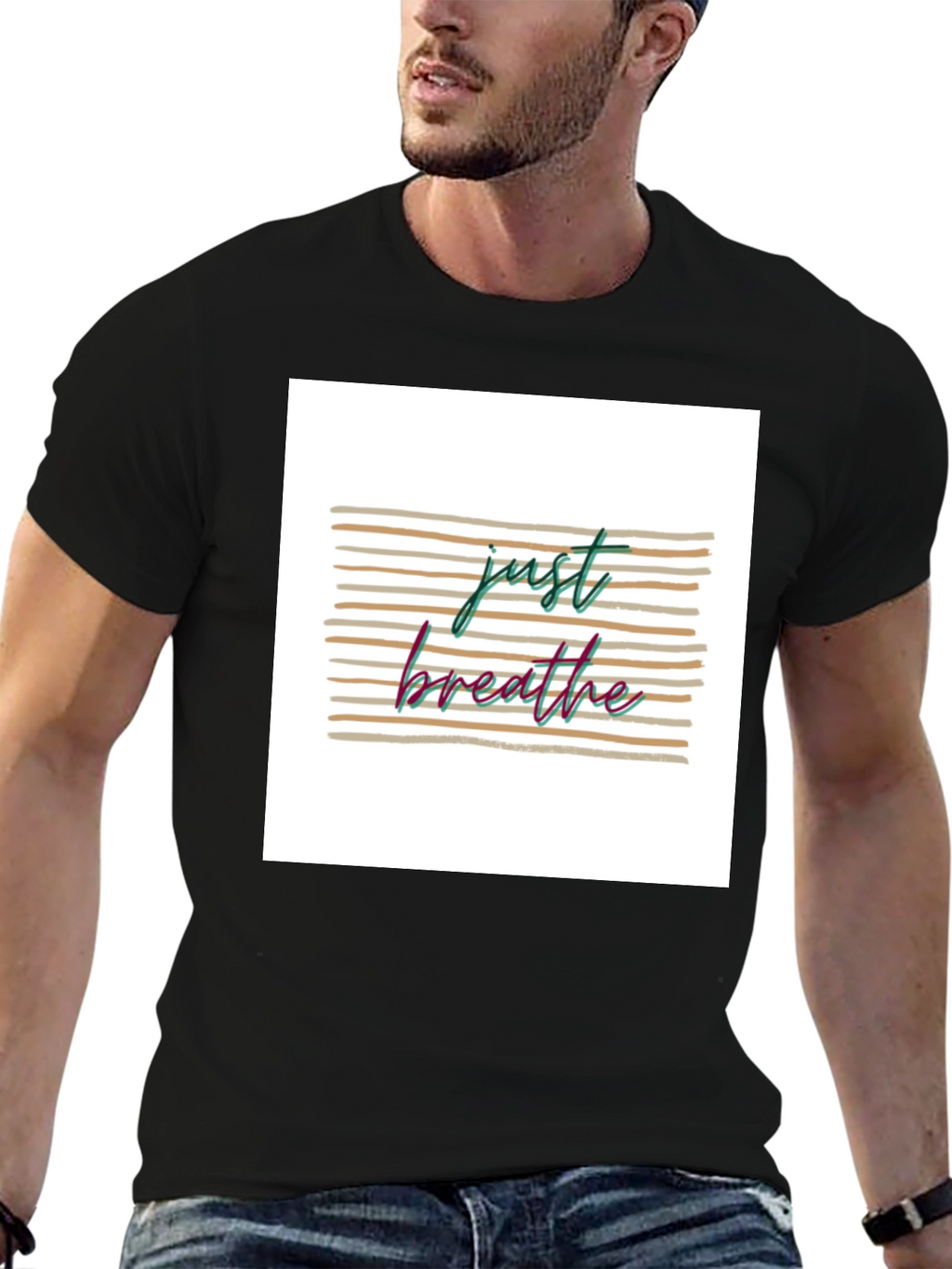 Just Breathe Graphic T-Shirt - Relaxed Fit