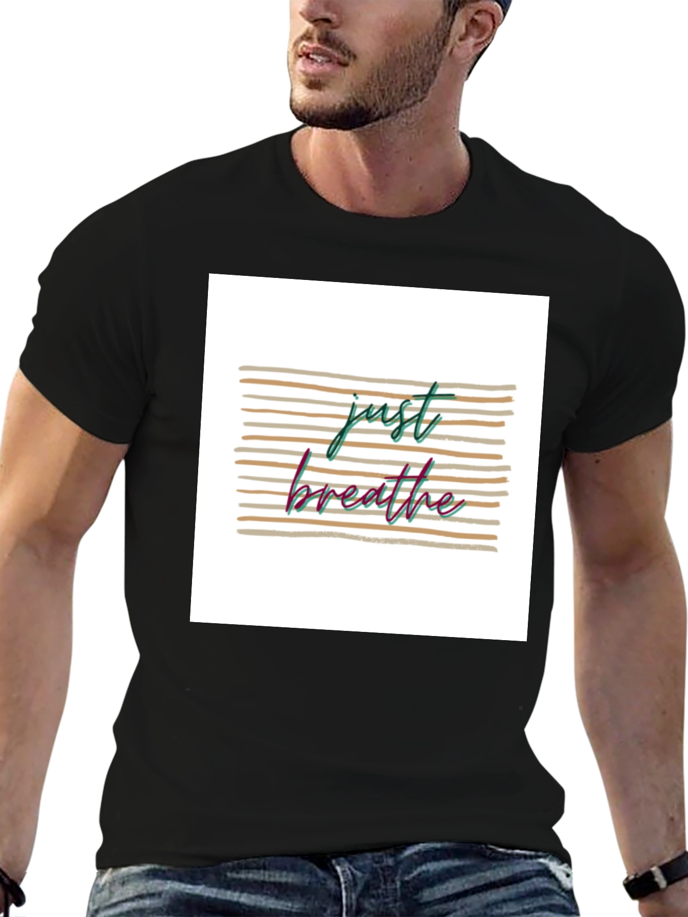 Just Breathe Graphic T-Shirt - Relaxed Fit