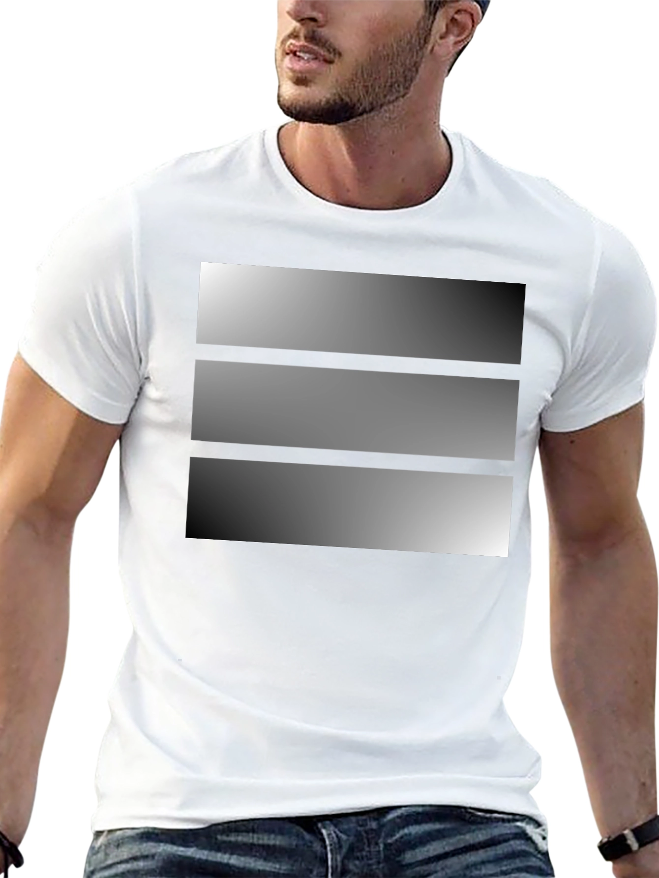 Modern Graphic T-Shirt - Gradient Design