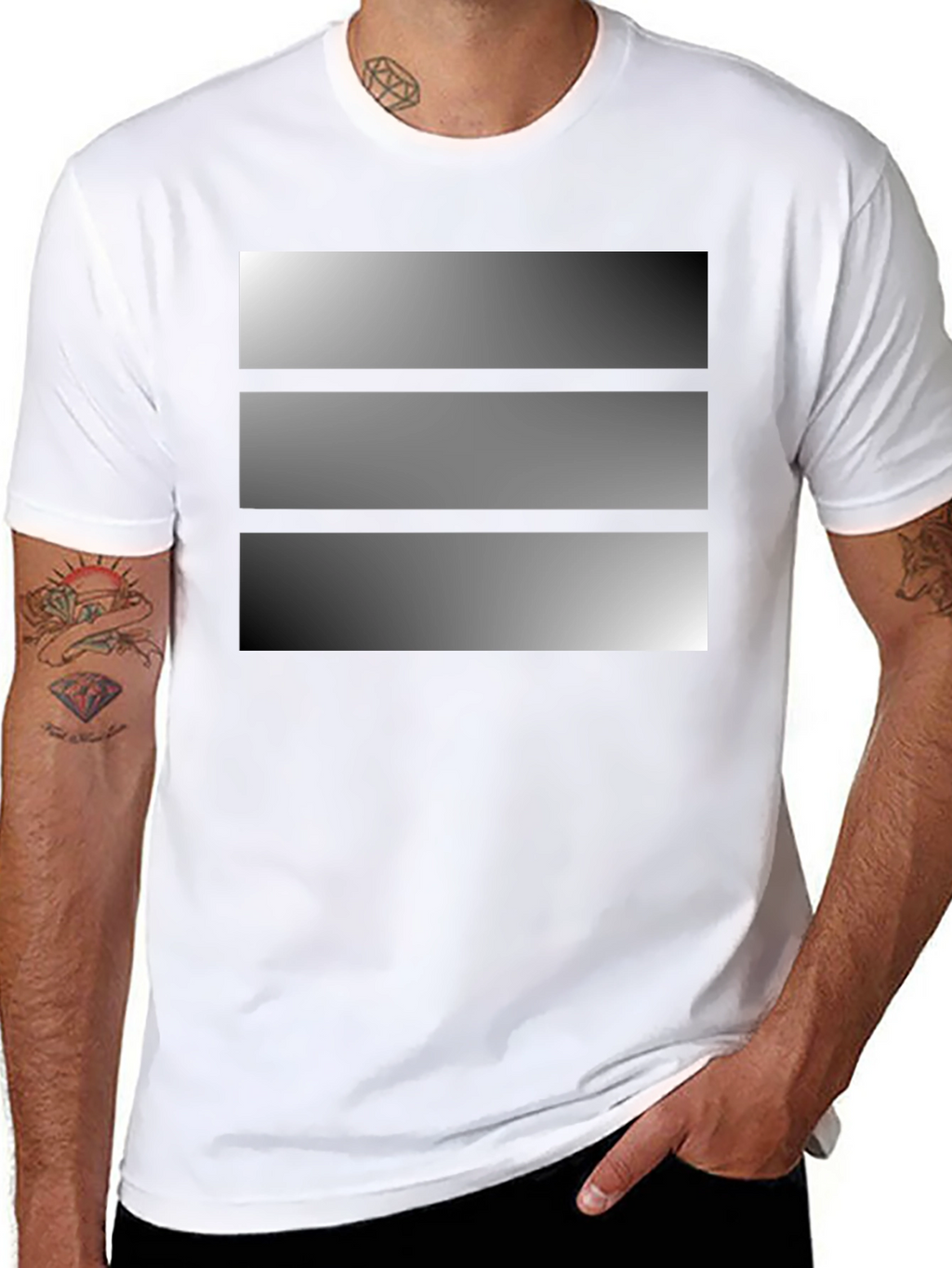 Modern Graphic T-Shirt - Gradient Design