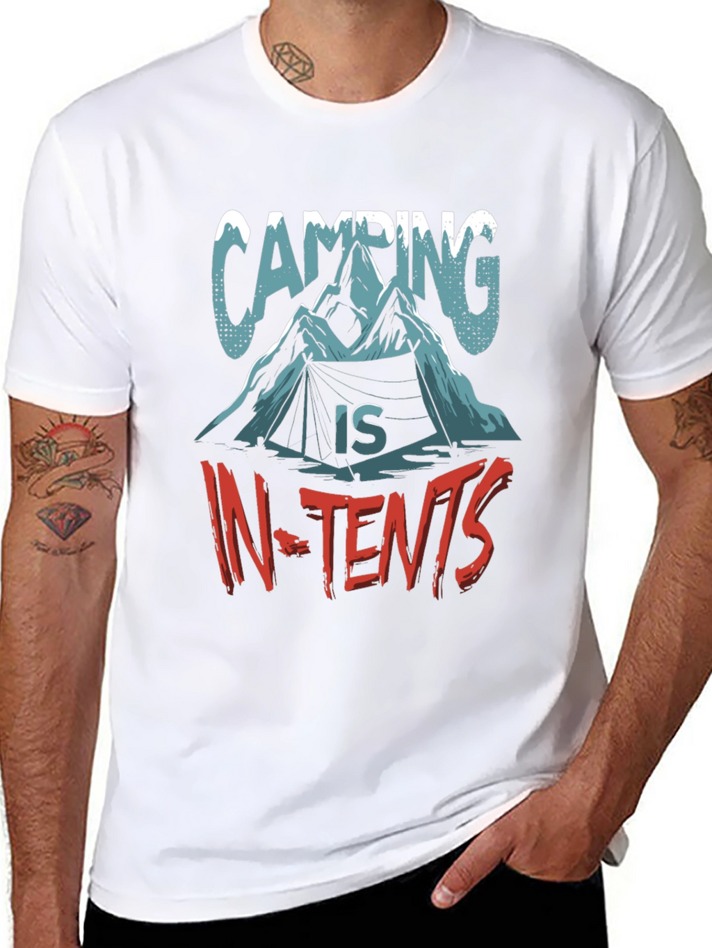 Camping In-Tents Graphic T-Shirt
