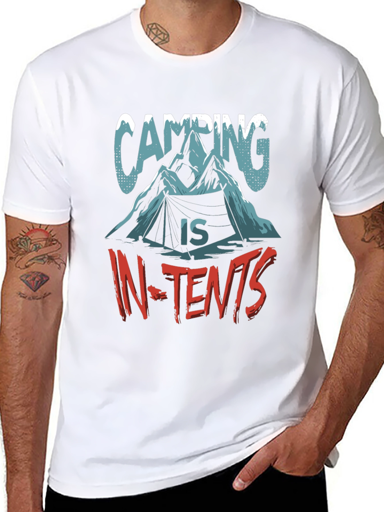 Camping In-Tents Graphic T-Shirt
