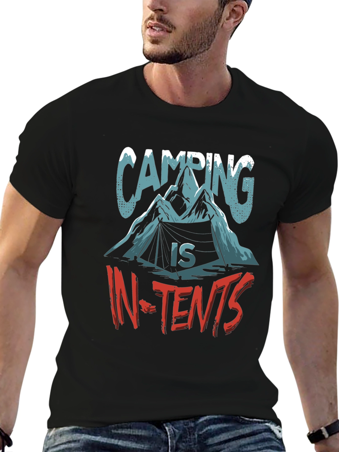 Camping In-Tents Graphic T-Shirt