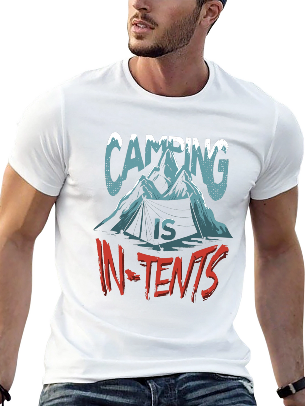 Camping In-Tents Graphic T-Shirt