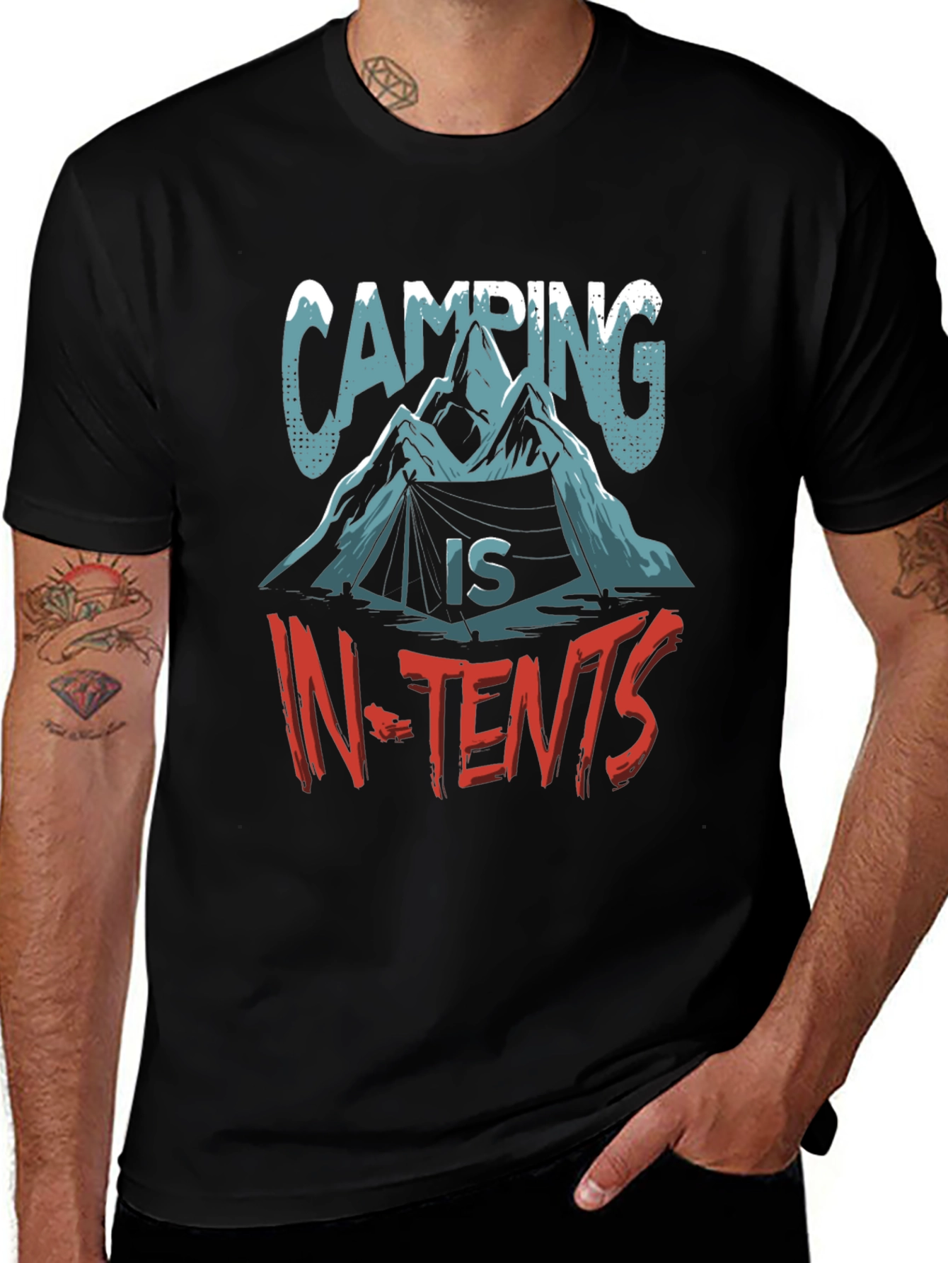 Camping In-Tents Graphic T-Shirt