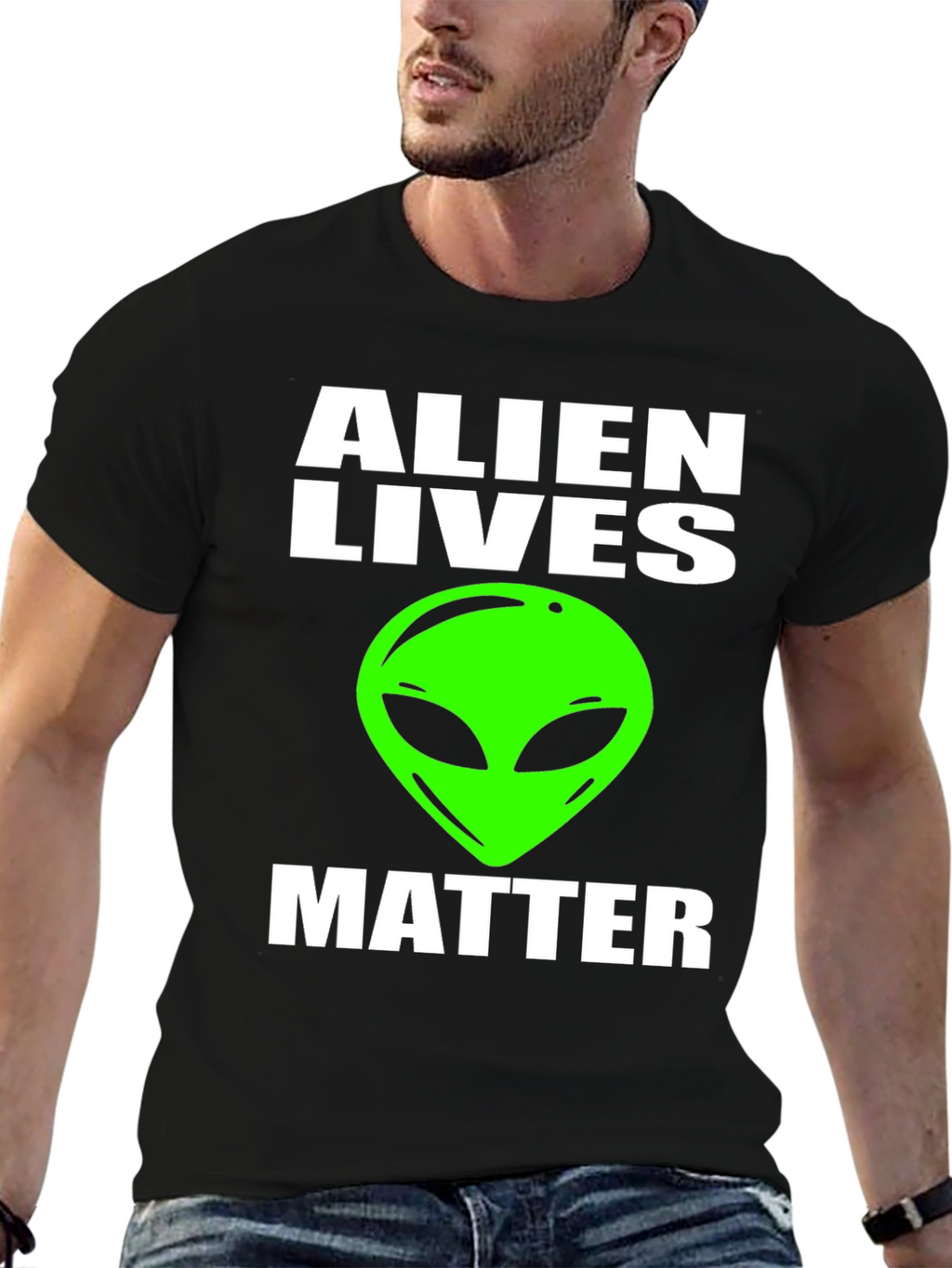 Alien Lives Matter Graphic Tee - Black
