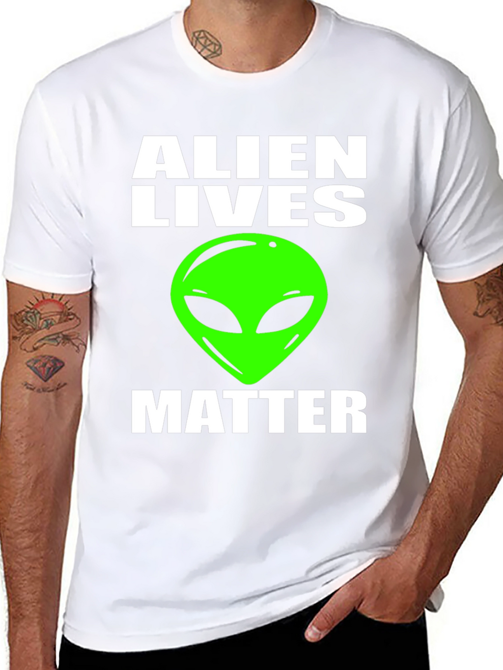 Alien Lives Matter Graphic Tee - Black