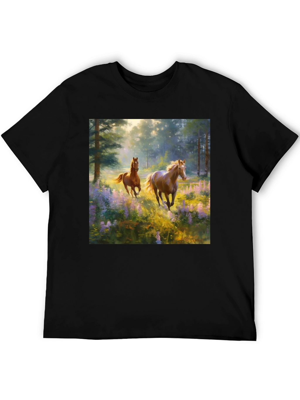 Horse Meadow Graphic Tee - Nature Inspired