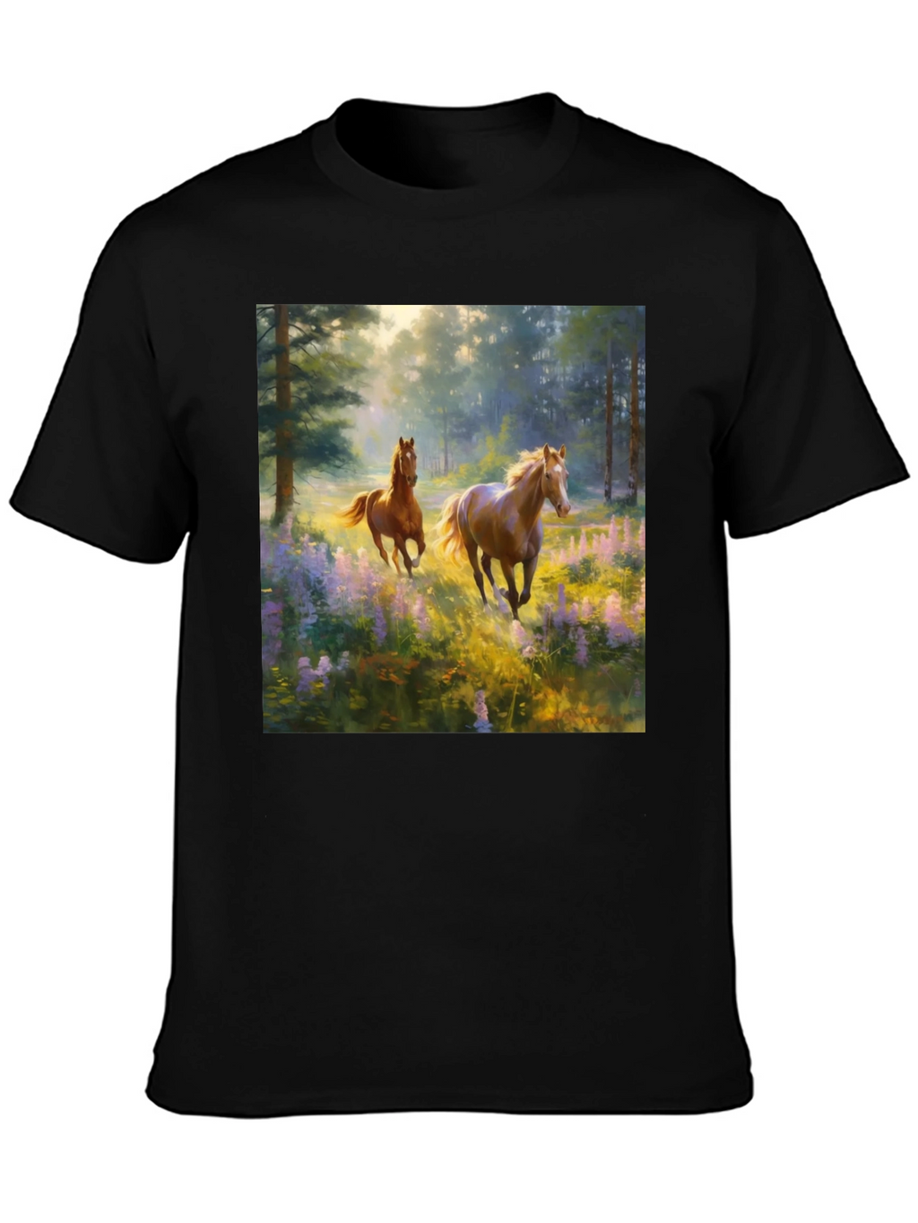 Horse Meadow Graphic Tee - Nature Inspired