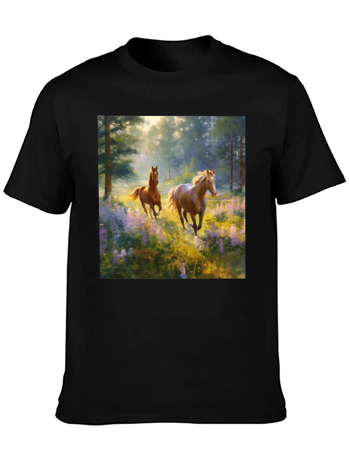 Horse Meadow Graphic Tee - Nature Inspired
