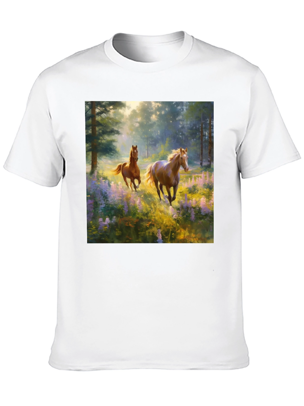 Horse Meadow Graphic Tee - Nature Inspired
