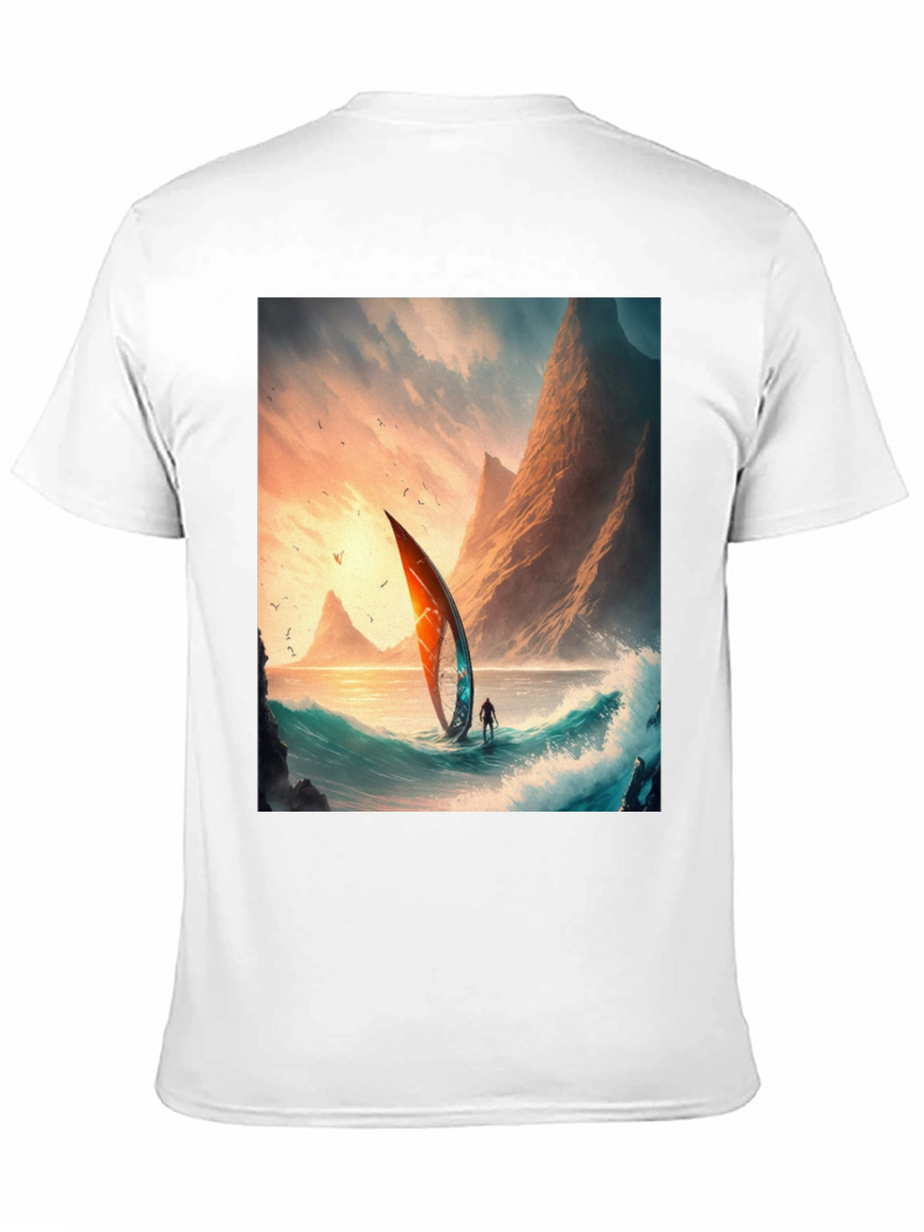 Sailboat Scene Graphic Tee