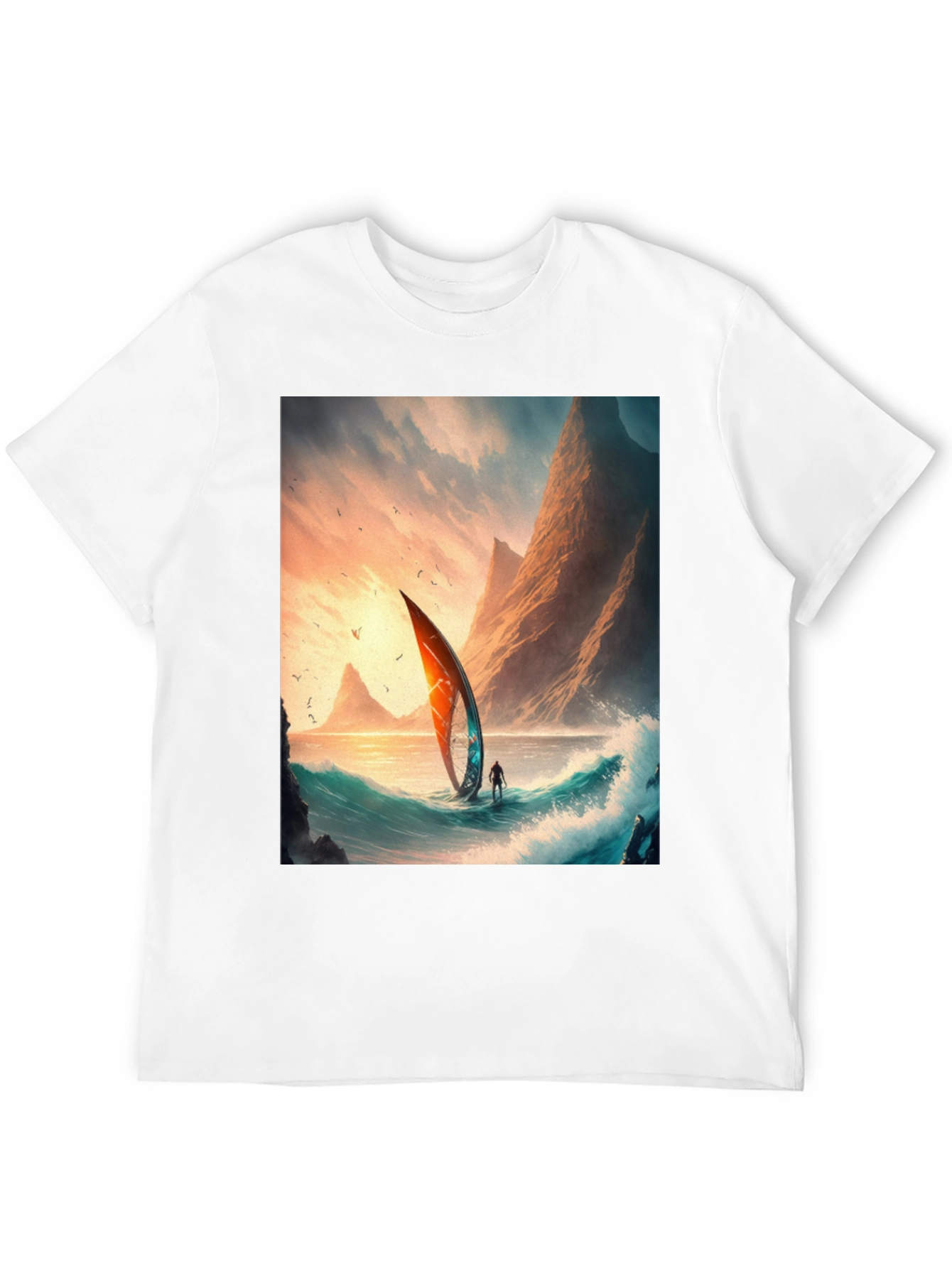 Sailboat Scene Graphic Tee