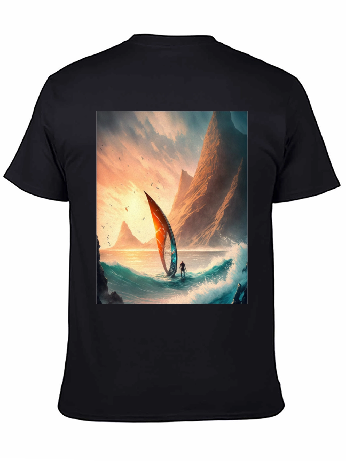 Sailboat Scene Graphic Tee