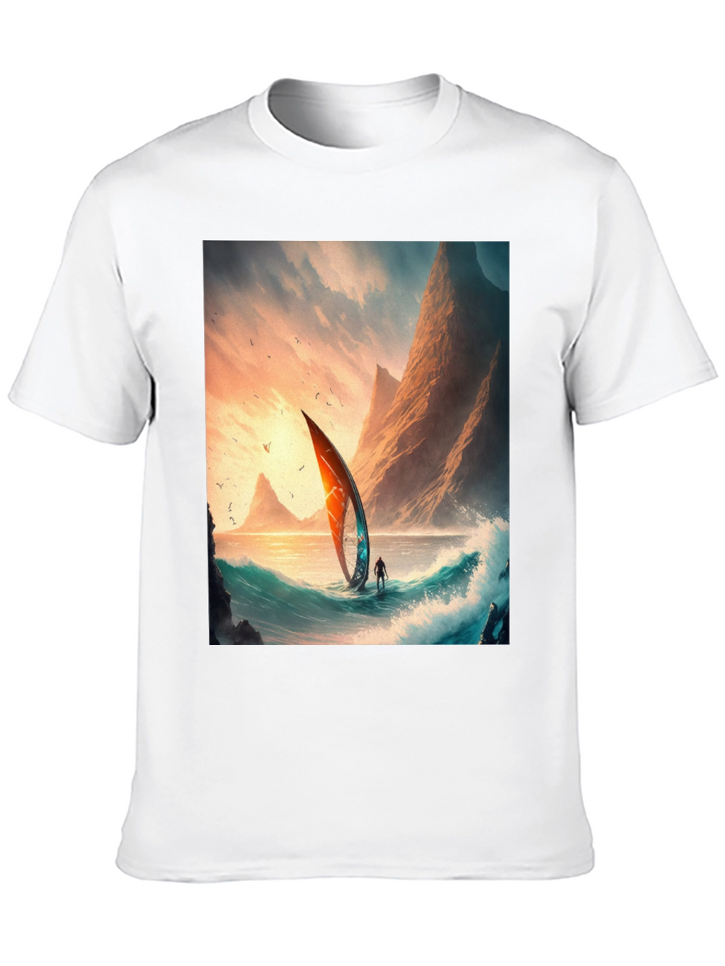 Sailboat Scene Graphic Tee