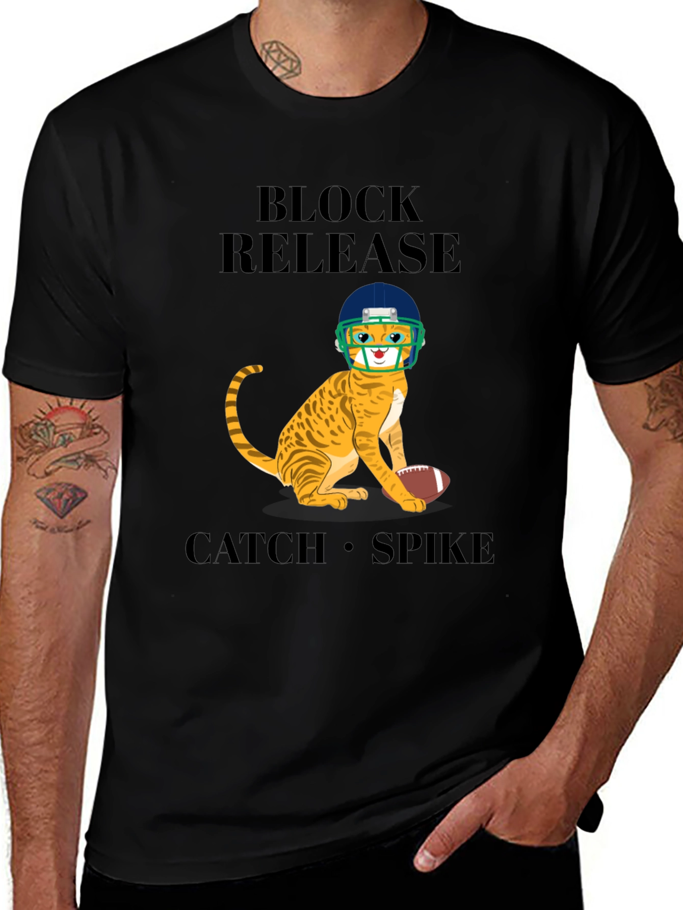 Football Cat T-Shirt