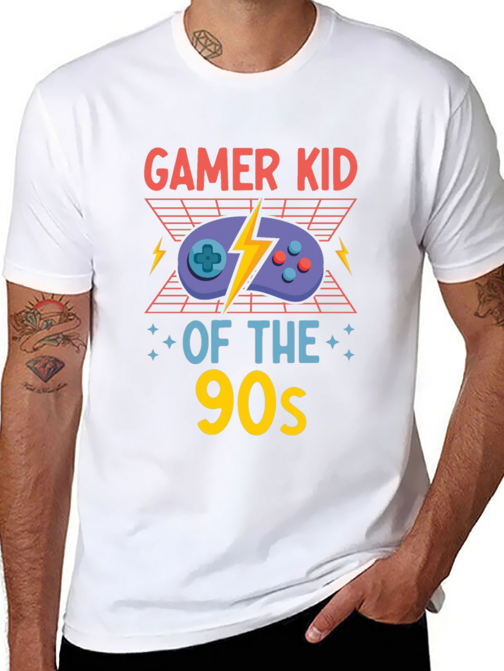 Gamer Kid of the 90s Black T-Shirt