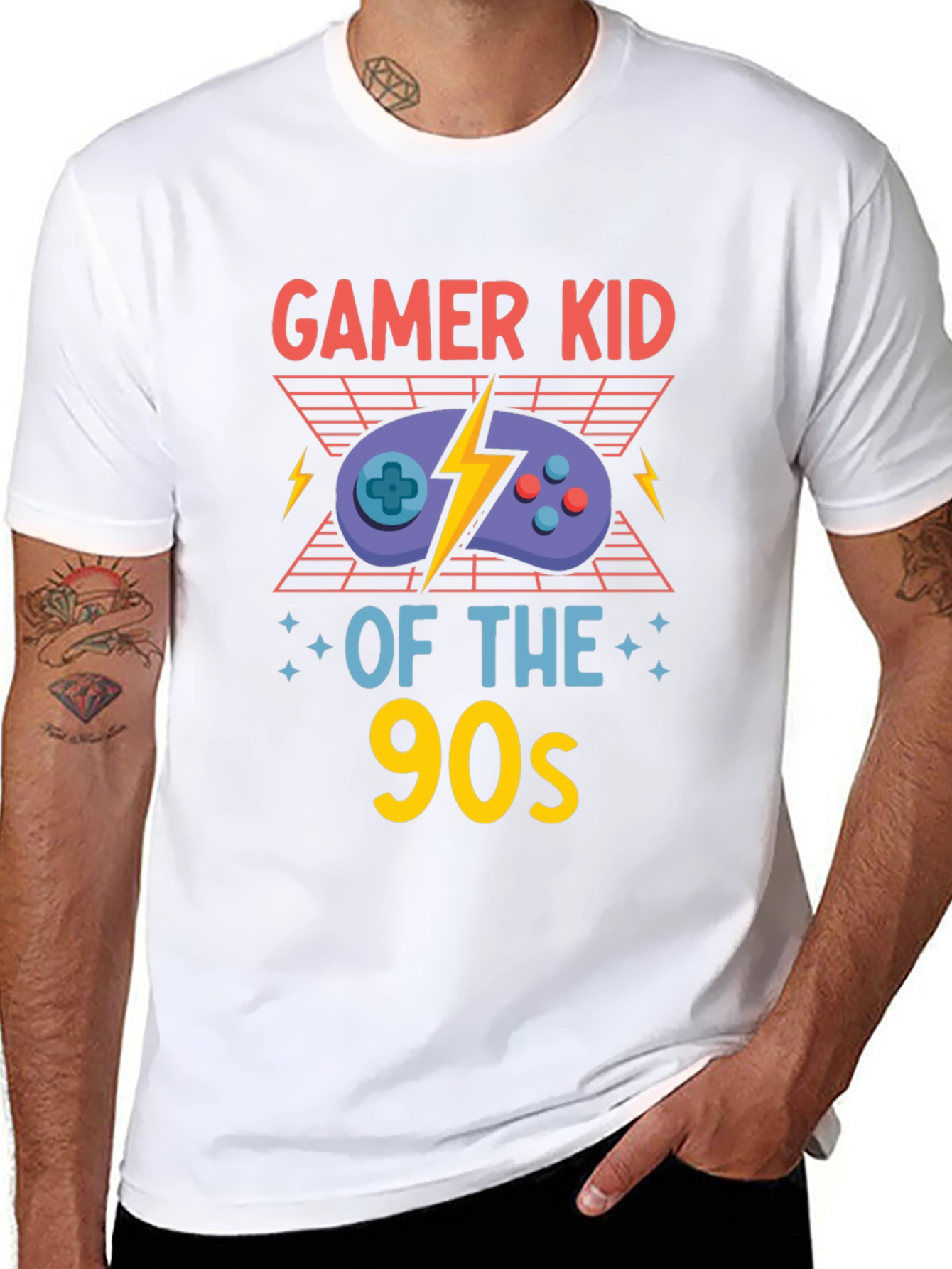 Gamer Kid of the 90s Black T-Shirt