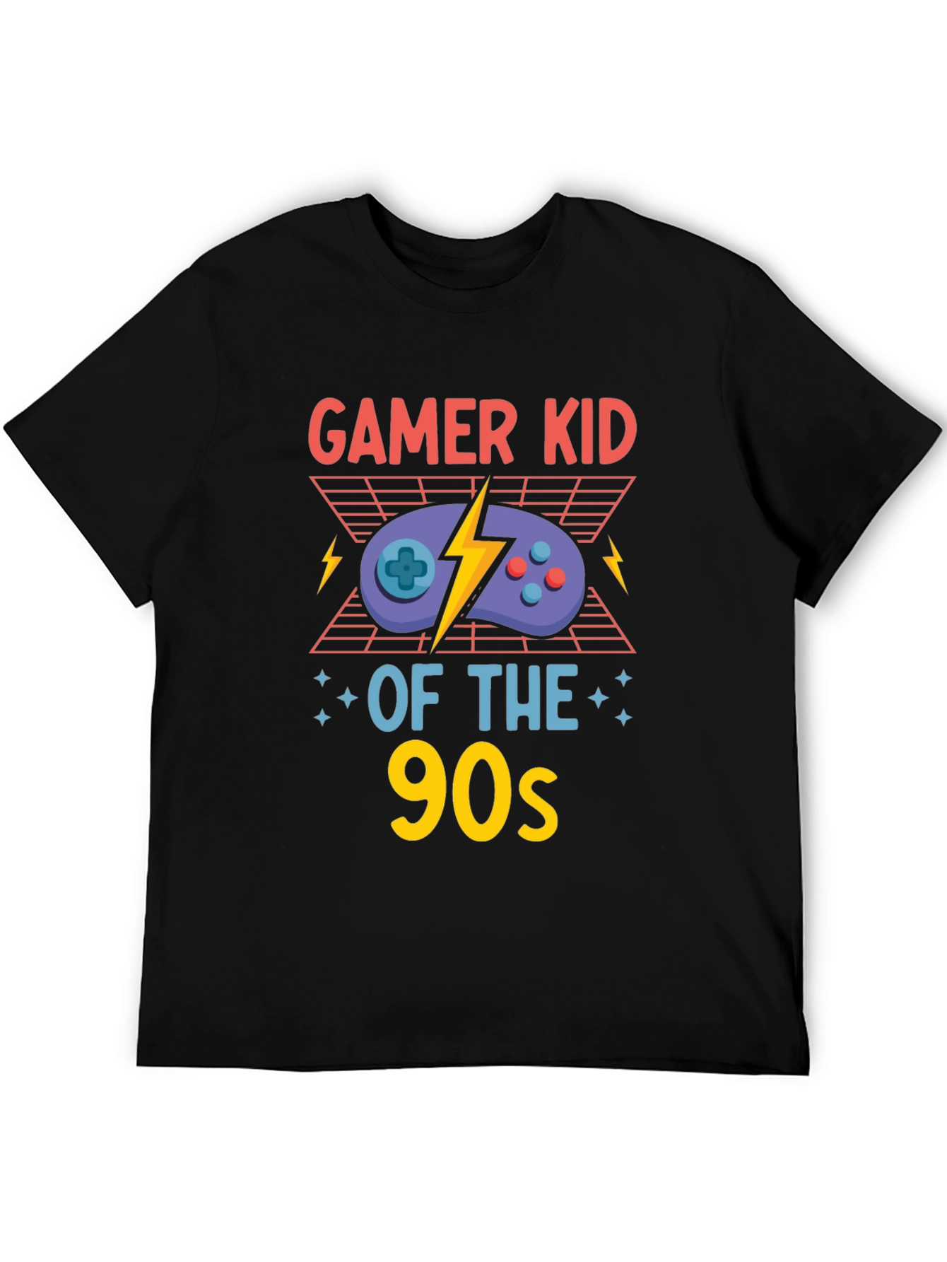Gamer Kid of the 90s Black T-Shirt
