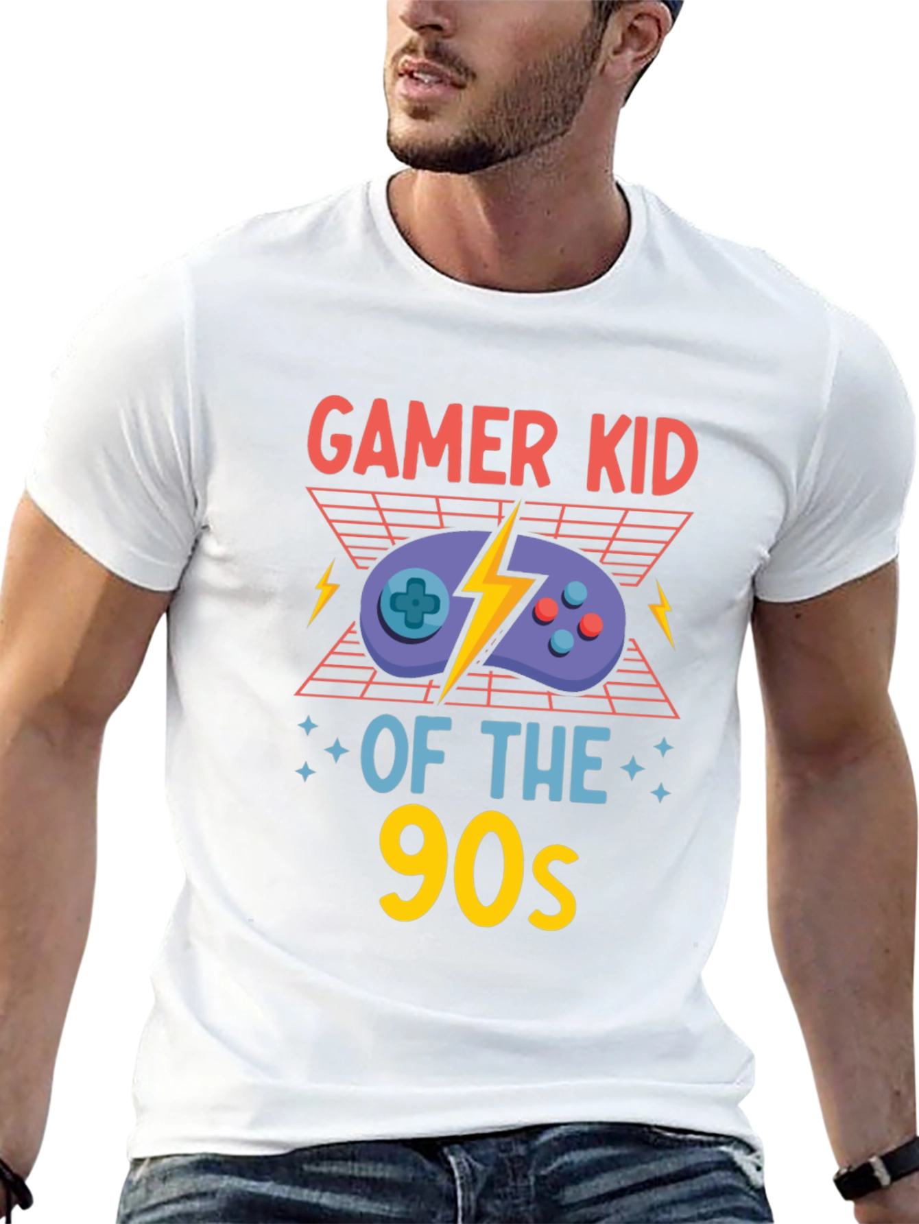 Gamer Kid of the 90s Black T-Shirt