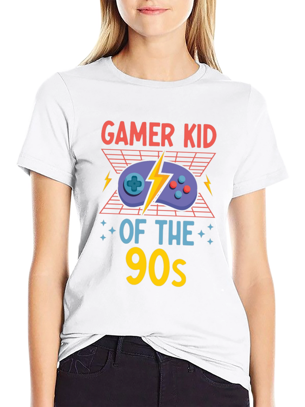 Gamer Kid of the 90s Black T-Shirt