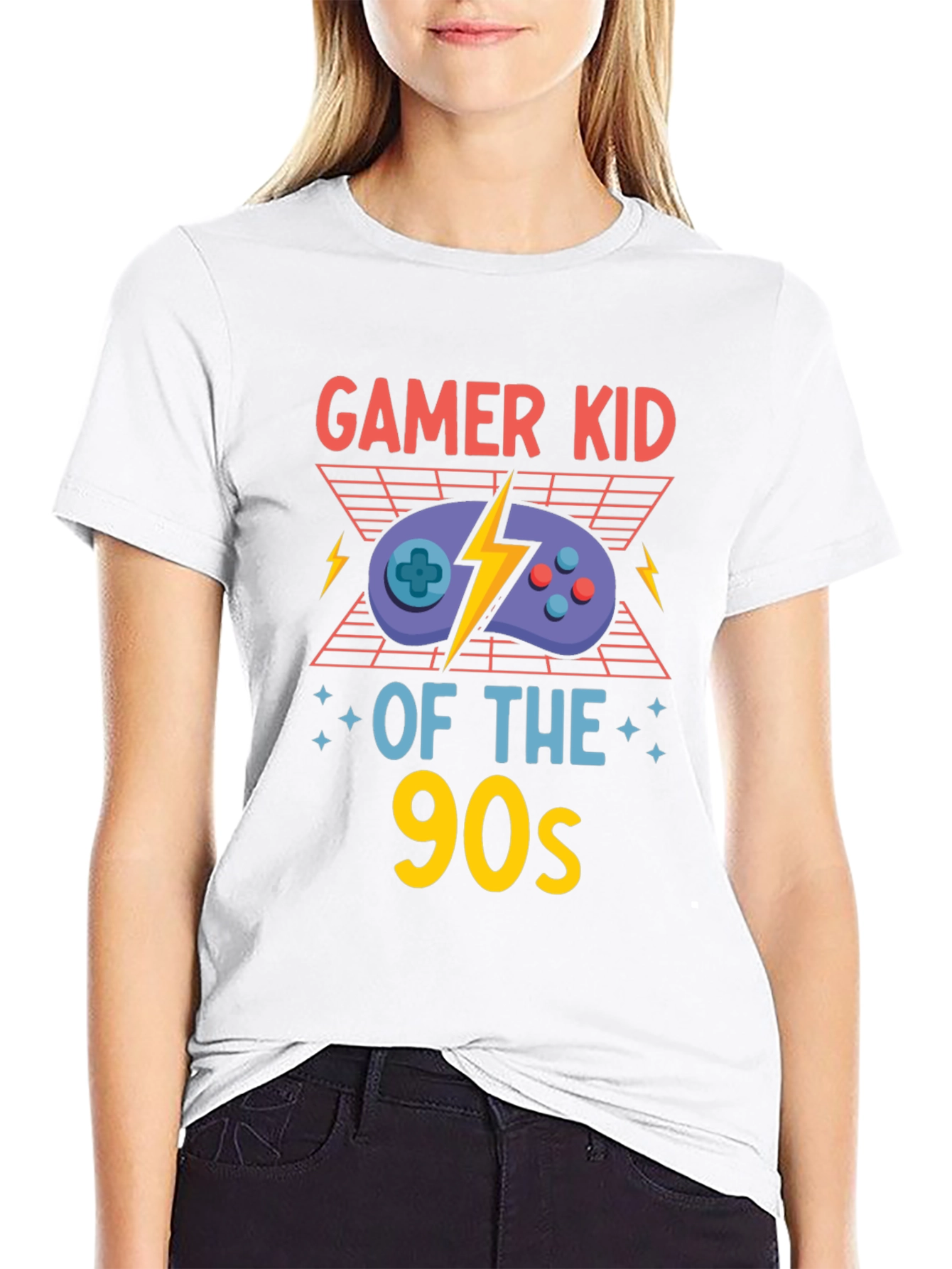 Gamer Kid of the 90s Black T-Shirt