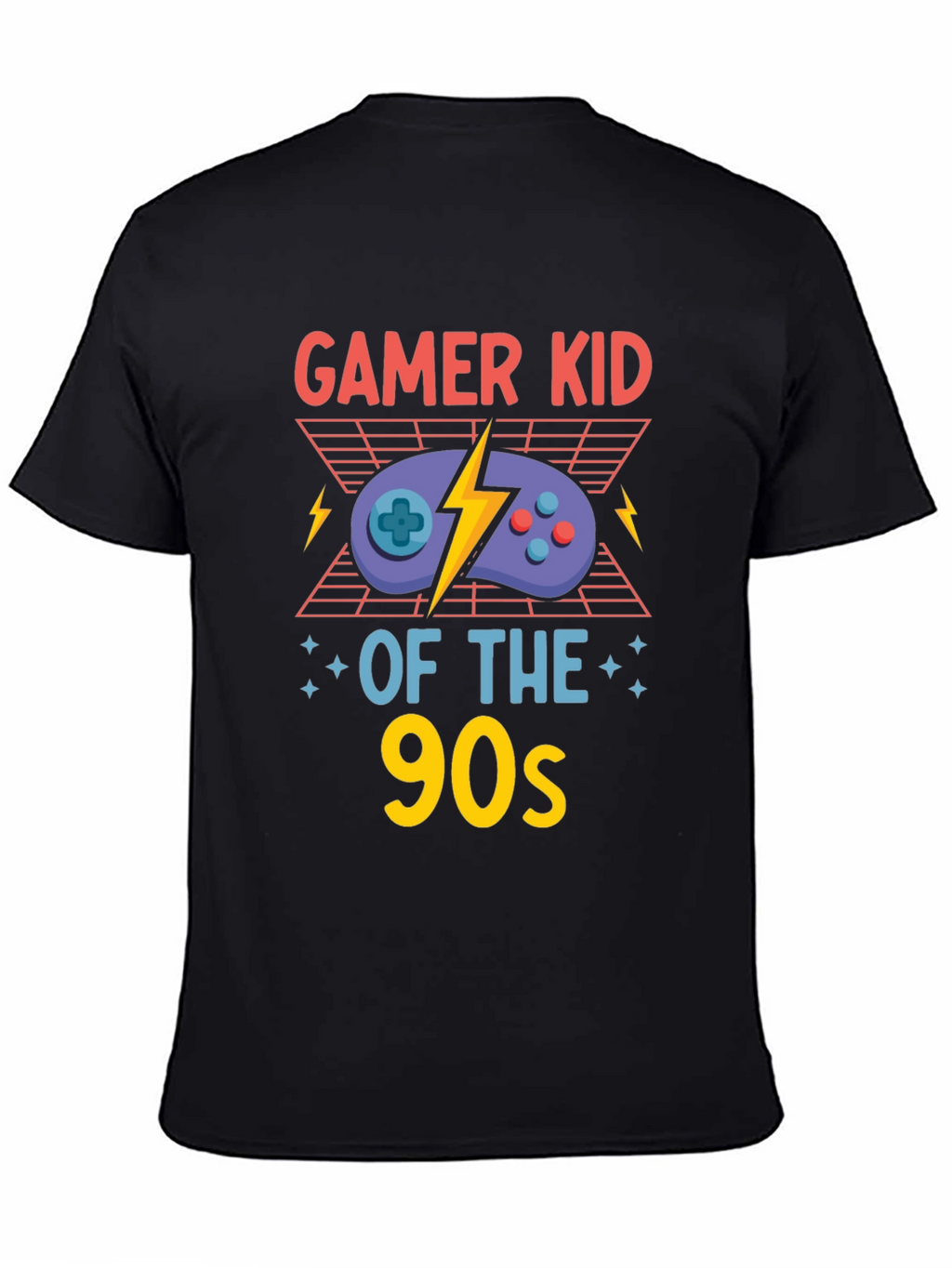 Gamer Kid of the 90s Black T-Shirt