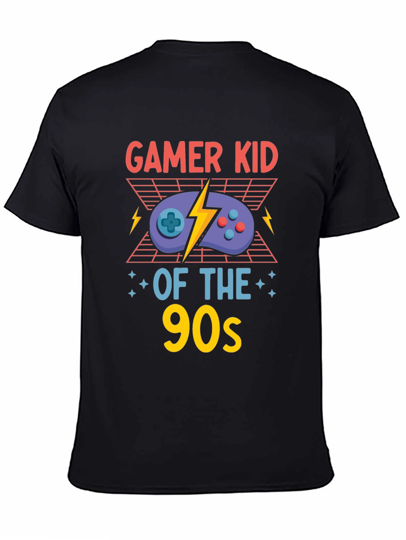 Gamer Kid of the 90s Black T-Shirt