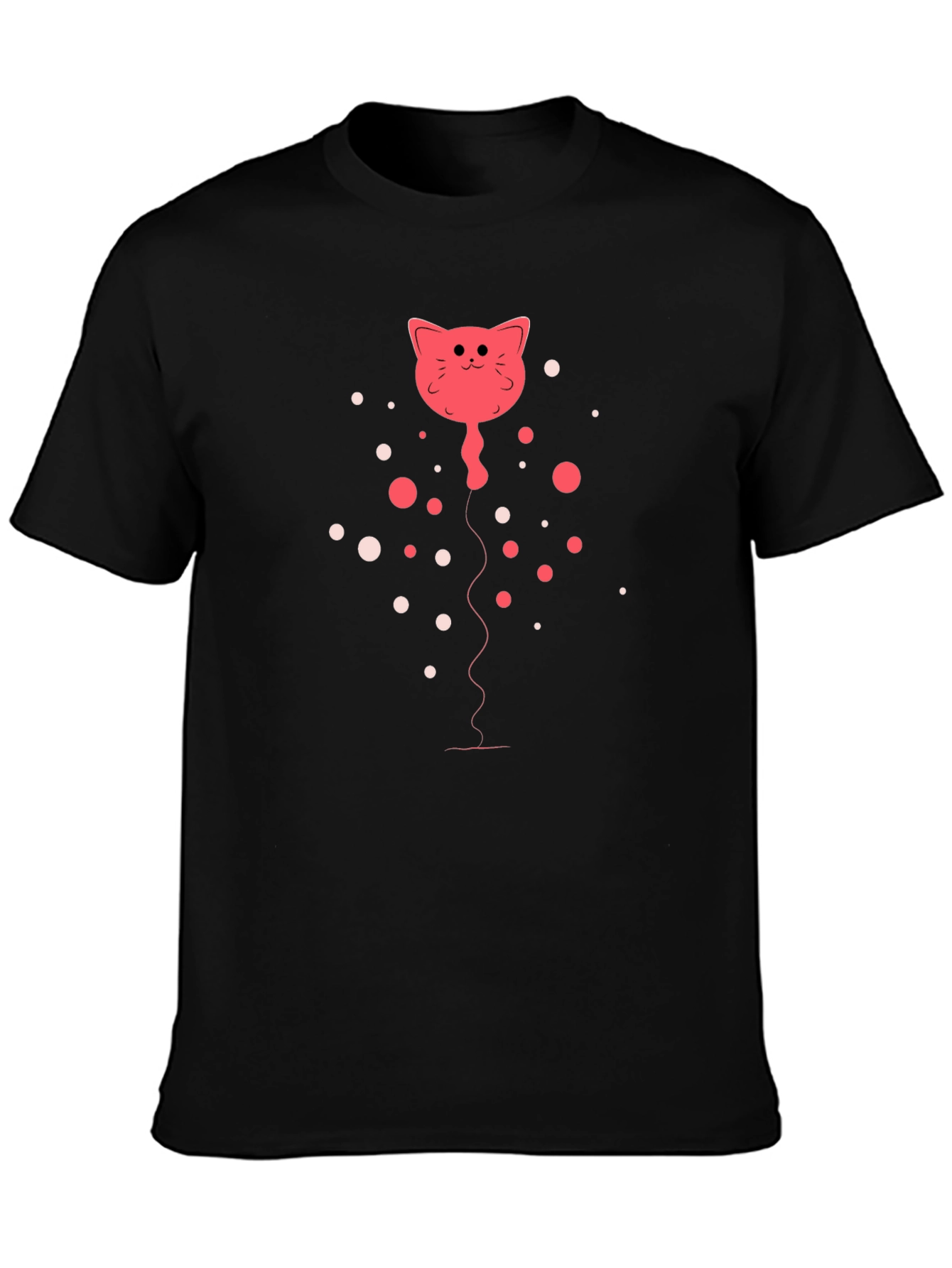 Cat Balloon Graphic Tee - Fun & Unique!