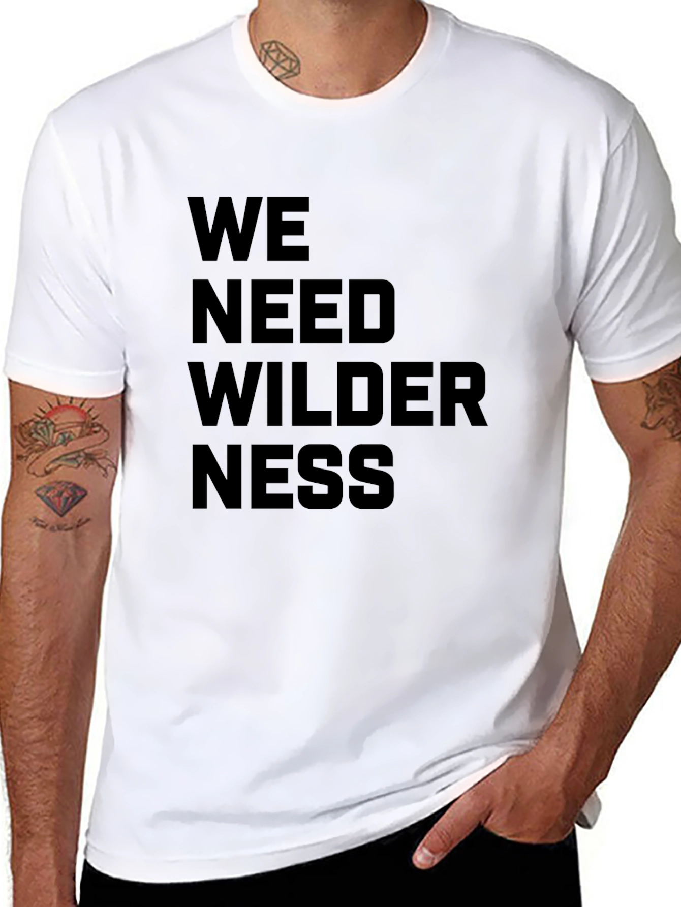 We Need Wilderness Graphic Tee - Black