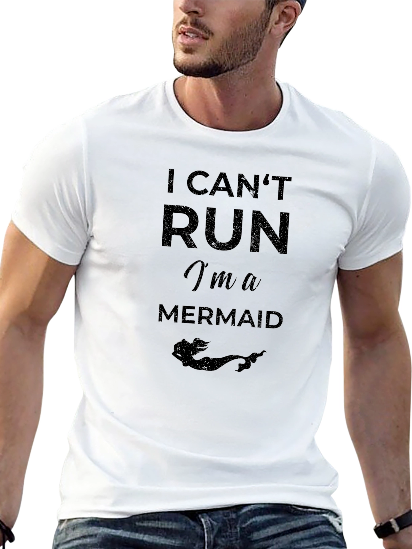 I Cant Run Im a Mermaid Graphic T-Shirt