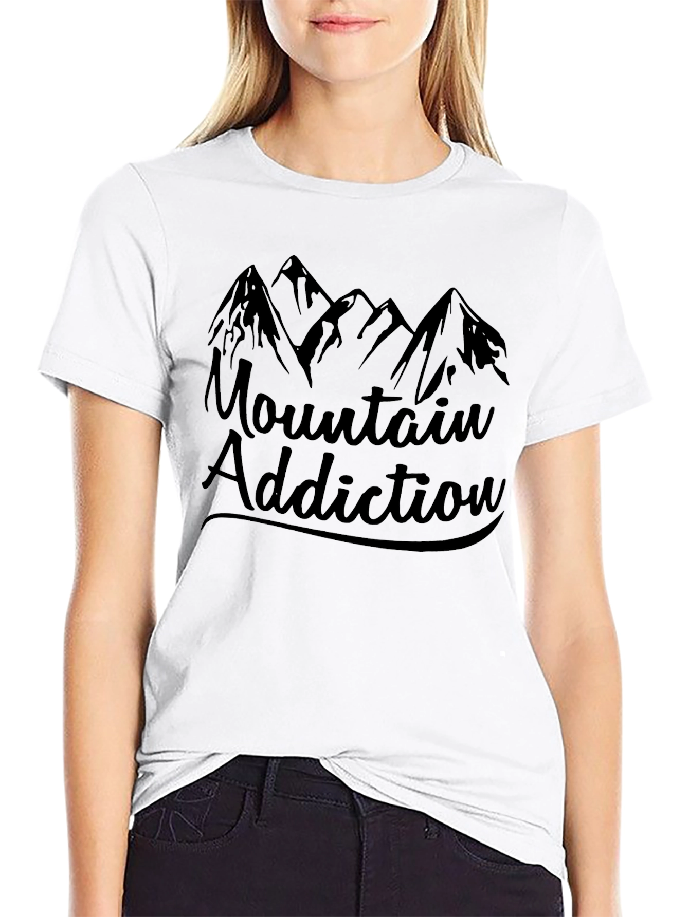 Mountain Addiction Black T-Shirt