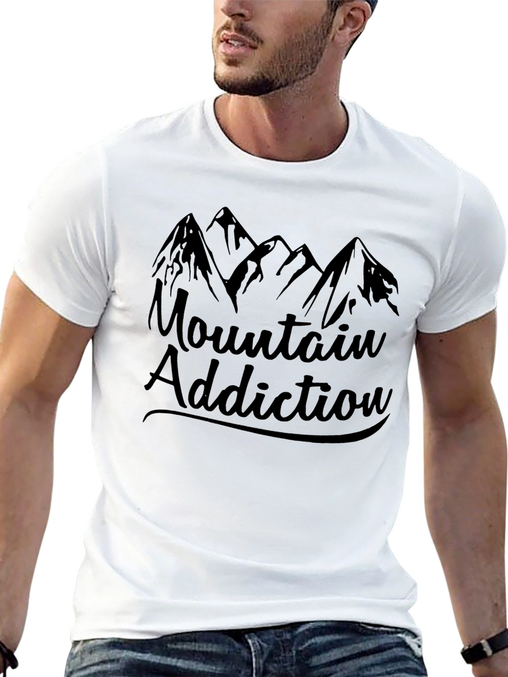 Mountain Addiction Black T-Shirt