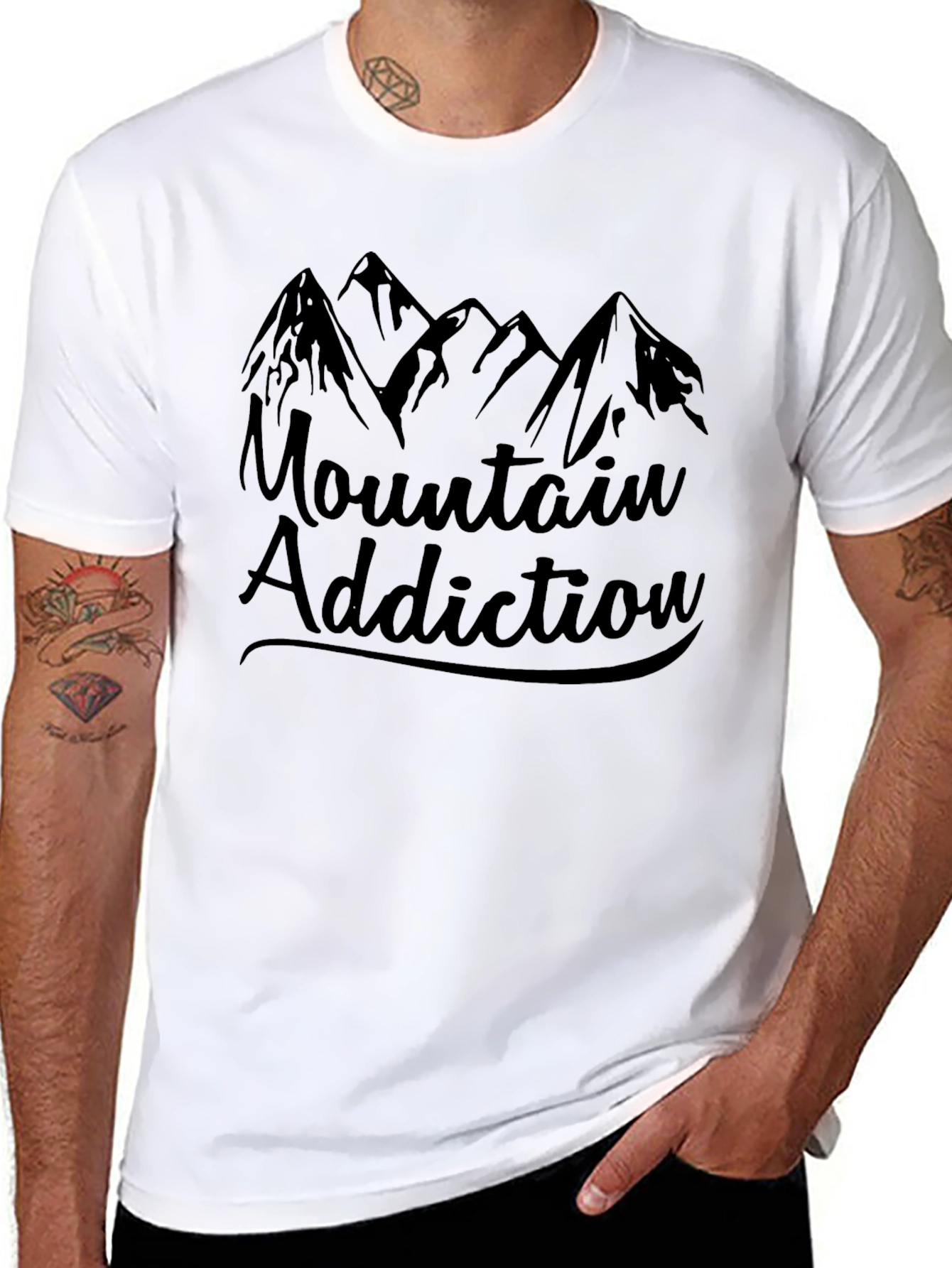 Mountain Addiction Black T-Shirt