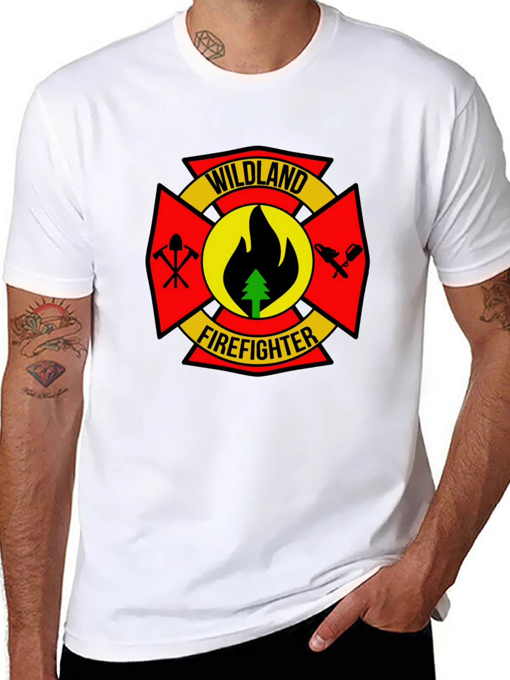 Wildland Firefighter T-Shirt - Black