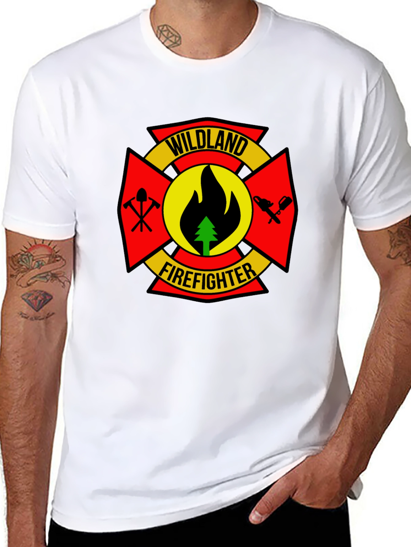 Wildland Firefighter T-Shirt - Black