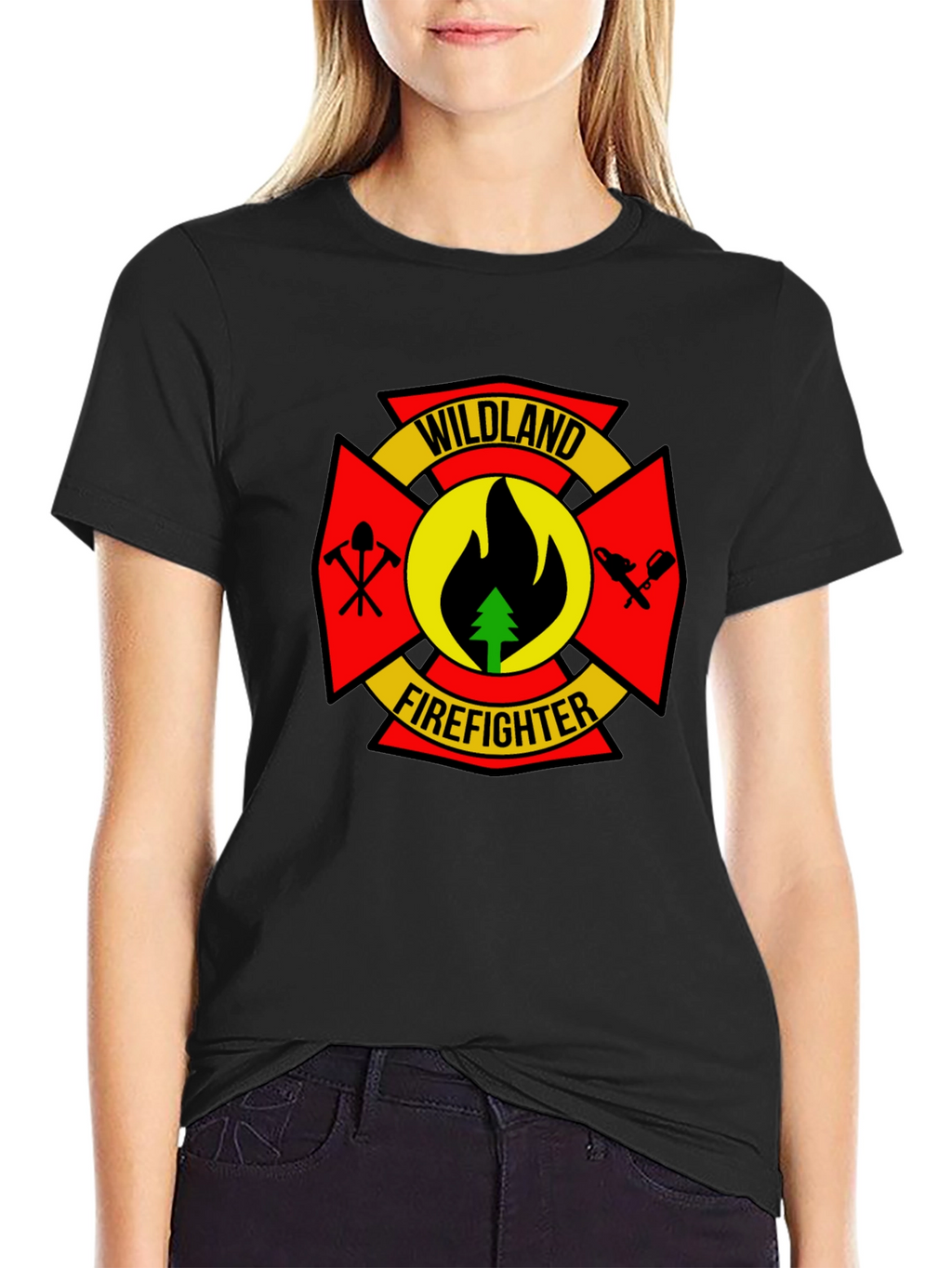 Wildland Firefighter T-Shirt - Black